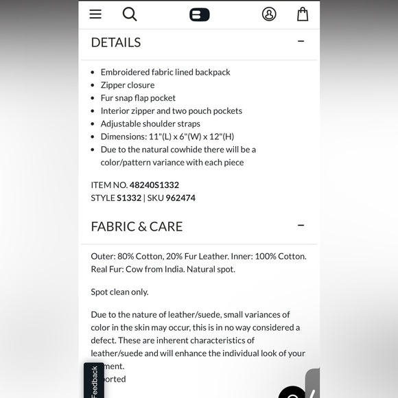 Myra Bag Amber Pierced Backpack - Picture 12 of 14